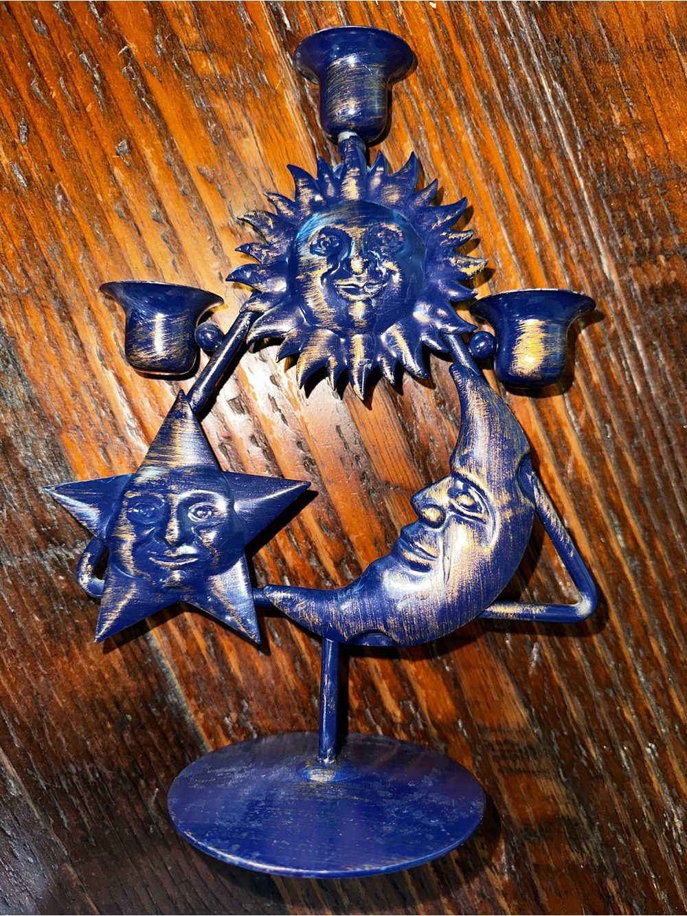 Vintage Partylite Celestial Metal Candle Holder